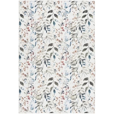 Nourison Washables Indoor Multicolored Floral Area Rug
