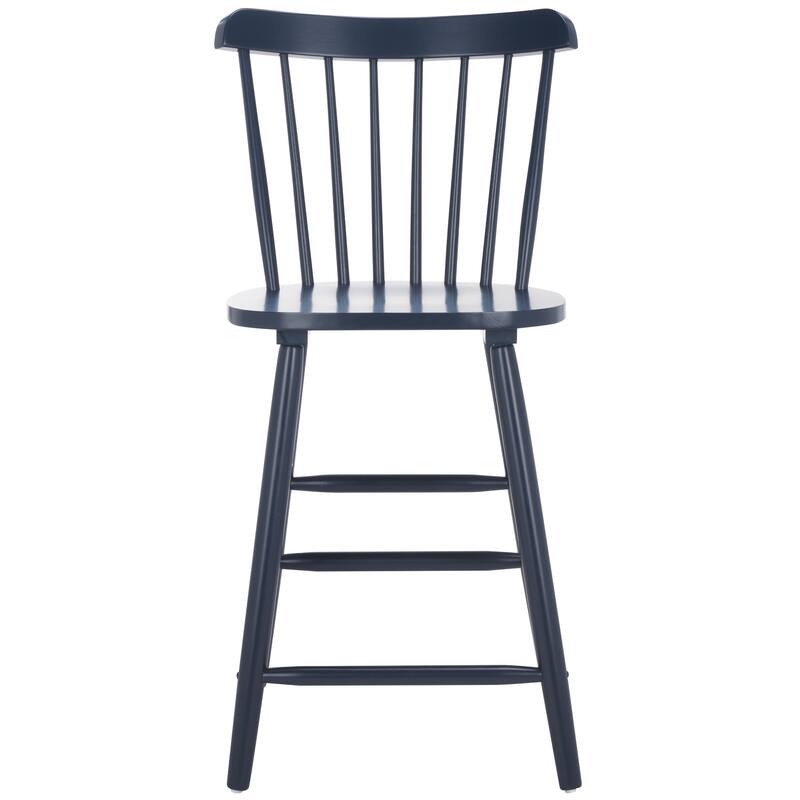 SAFAVIEH Arra 24-inch Spindle Farmhouse Counter Stool (Set of 2) - 19.9" x 20.1" x 43.1" - 20"W x 20"D x 38"H