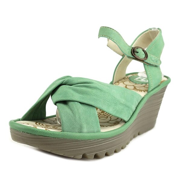 fly london open toe wedge