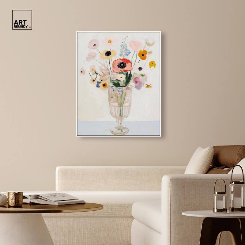 Gentle Bouquet Canvas by Art Remedy