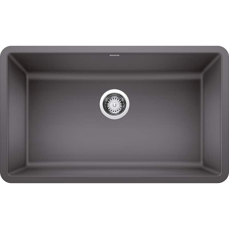 Blanco Precis/Artona Undermount Kitchen Sink and Faucet Set and Strainer