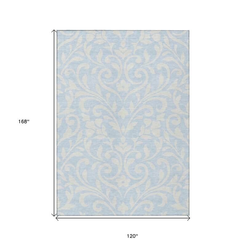 HomeRoots Floral Transitional Rectangle Outdoor Rug