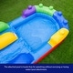 preview thumbnail 4 of 8, Herokiddo Block Party 16ft Tall Inflatable Water Slide with Air Blower & Attached Pool, Outdoor Play Commercial Grade Waterslide