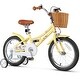 preview thumbnail 1 of 28, Gymax 16'' Kids Bike w/ Height Adjustable Handlebar Seat Basket Bell Yellow