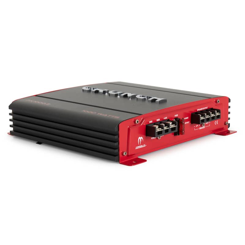 MTX 12 Inch Subwoofer Box, Crunch 2 Channel Amplifier, & Soundstorm Wiring Kit - 4.6