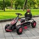 preview thumbnail 8 of 8, Durable Kids Pedal Go-Kart, 3-Position Seat, Shock-Absorbing Suspension - Red