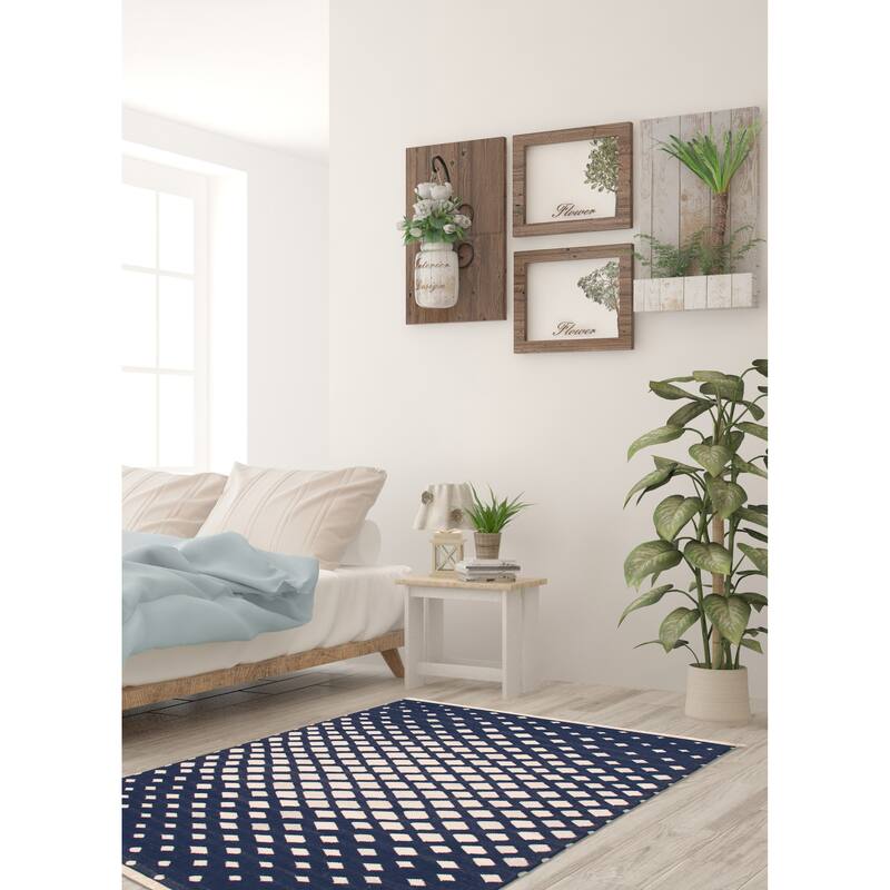 Ankara FW Navy Kilim 5'3" x 8'2" - 5'3 x 8'2