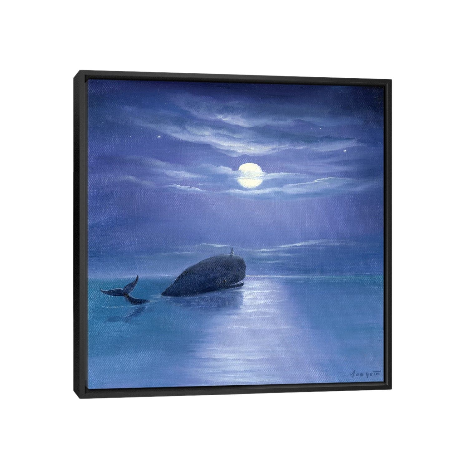 iCanvas "Isabella And The Whale" by David Joaquin Framed Canvas Print