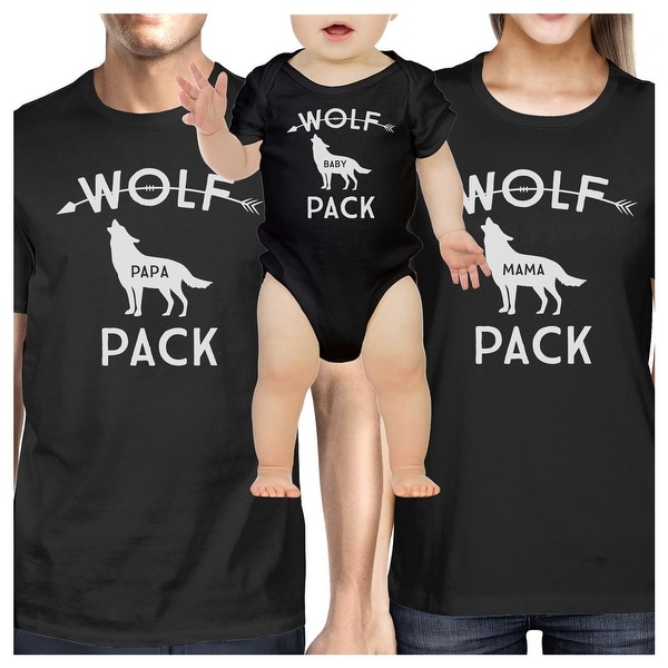 mom dad and baby matching shirts