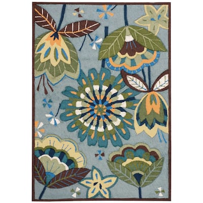 Nourison Fantasy Abstract Wildflower Floral Area Rug