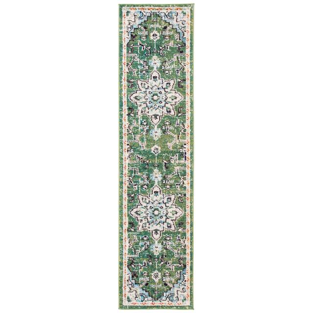 SAFAVIEH Madison Diederike Boho Medallion Distressed Rug