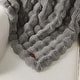 preview thumbnail 2 of 5, Frye Luxe Textured Heavyweight Faux Fur Grey Oversized 60x70 Throw
