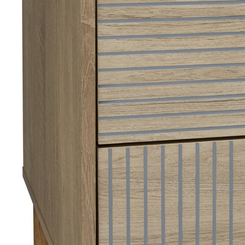 Merk Brown Nightstand 2 Drawers