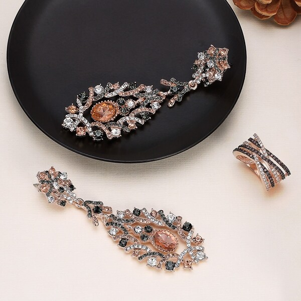 statement earrings crystal
