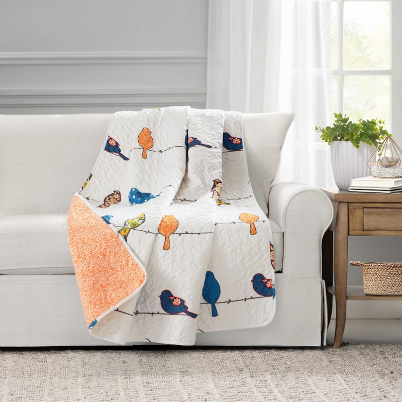 Lush Decor Rowley Birds Throw Blanket - Multicolored
