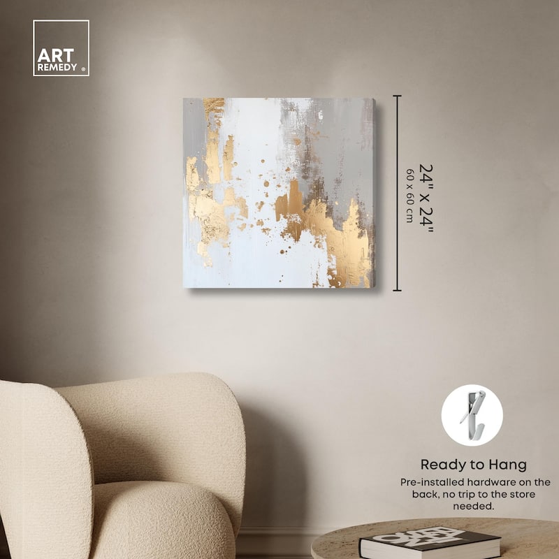 Ghostly Glimmer II Canvas by Art Remedy, Gallery Wrapped