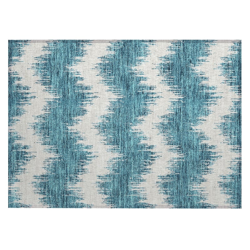 Machine Washable Indoor/ Outdoor Chantille Chevron Modern Rug