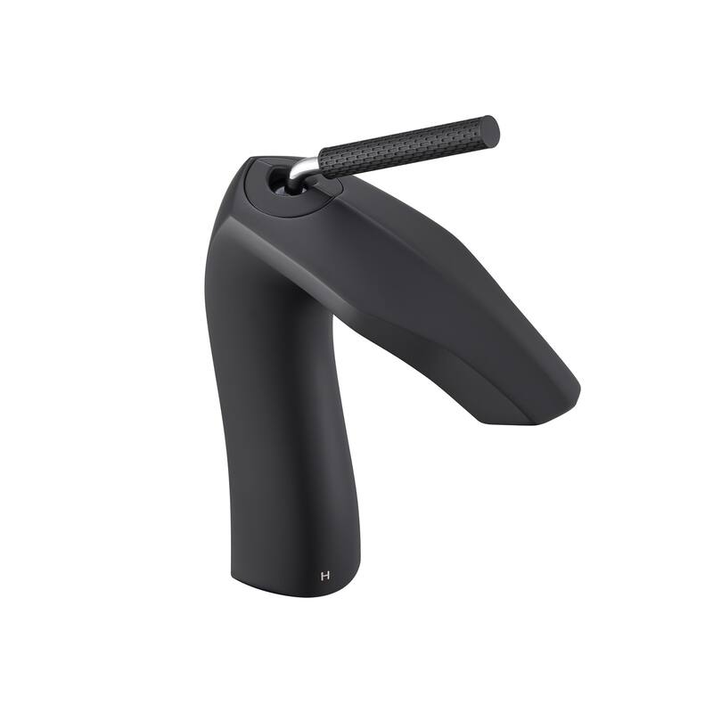 Topcraft Single Handle Bathroom Sink Faucet - Matte Black