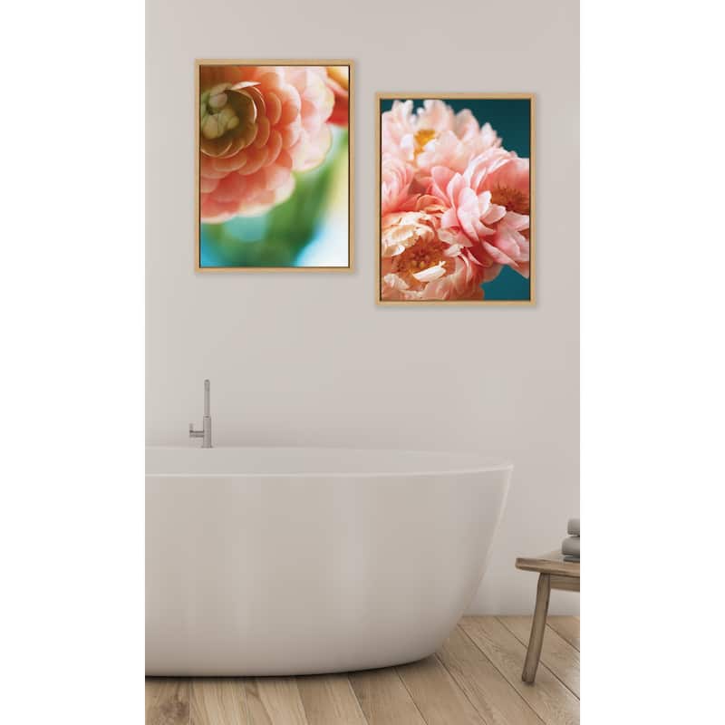 Kate and Laurel Sylvie Light Side Framed Canvas by Alicia Bock