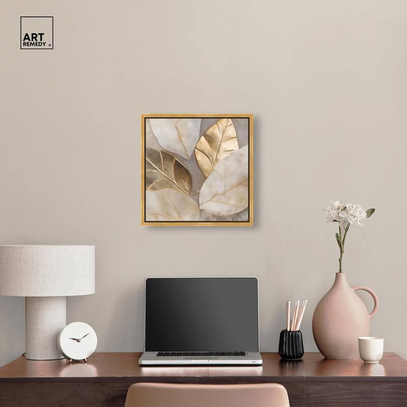 Golden Cascades Canvas by Art Remedy
