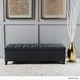preview thumbnail 3 of 19, Christopher Knight Home Contemporary Storage Ottoman with Button Tufting in Fabric, 51 Inches
