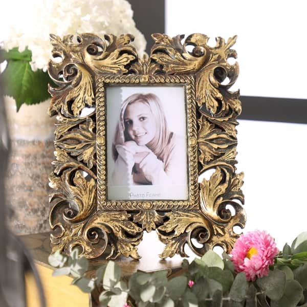 Wide Ornate Picture Shabby Chic Frame Picture Frame Photo frames Gold ,White