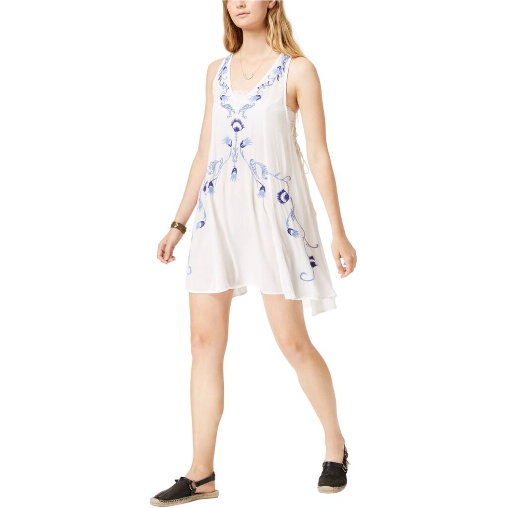 sachin and babi light blue dress GC Free People Embroidered Fable Midi Dress (MEDIUM)