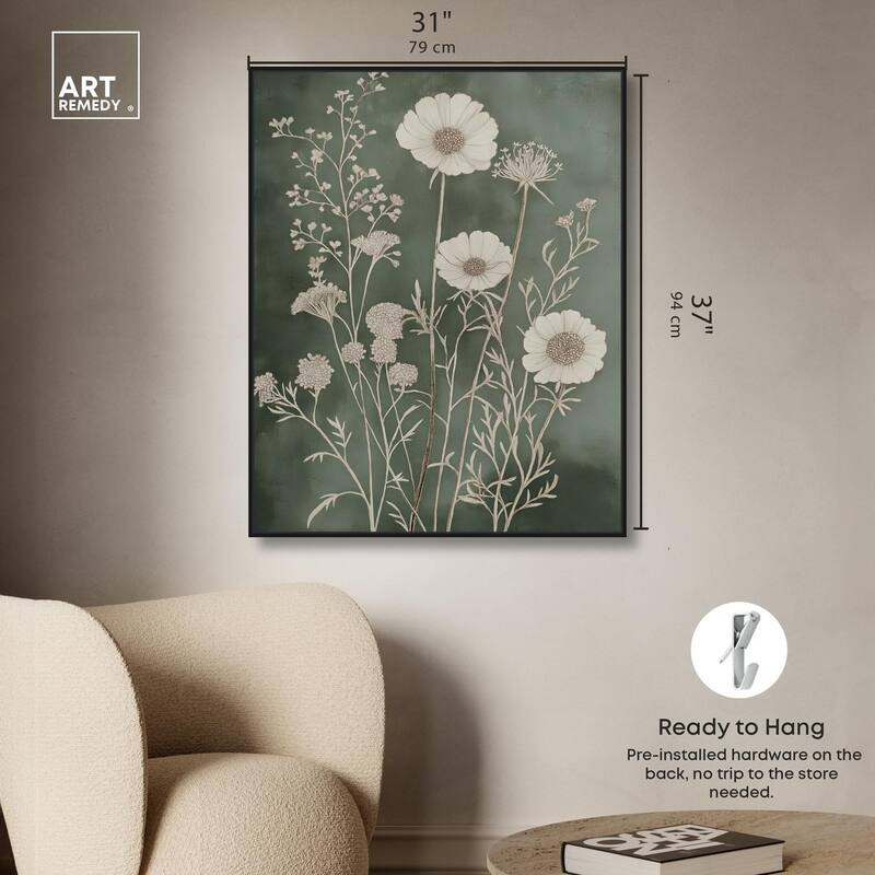 Airy Green Garden Canvas by Art Remedy