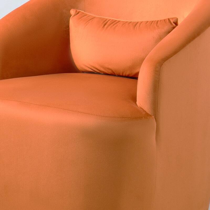 Modern Velvet Upholstered Swivel Accent Chair