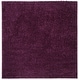 preview thumbnail 48 of 150, SAFAVIEH August Shag Solid 1.2-inch Thick Area Rug 3' x 3' Square - Purple