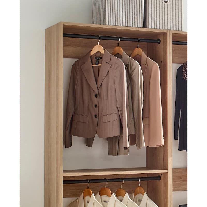 Prosper Oak Freestanding Walk in Wood Closet System