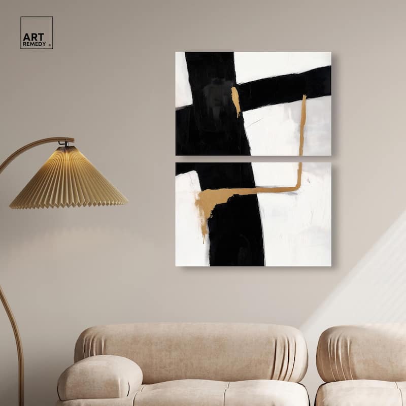 Urban Grid III Canvas Set of 2 by Art Remedy, Gallery Wrapped