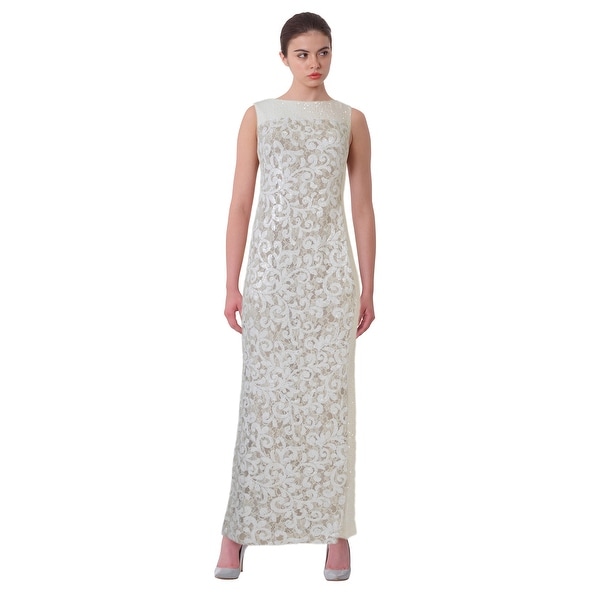 ralph lauren long white dress