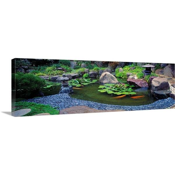 Shop Japanese Garden University Of California Los Angeles California Canvas Wall Art Overstock 16893789