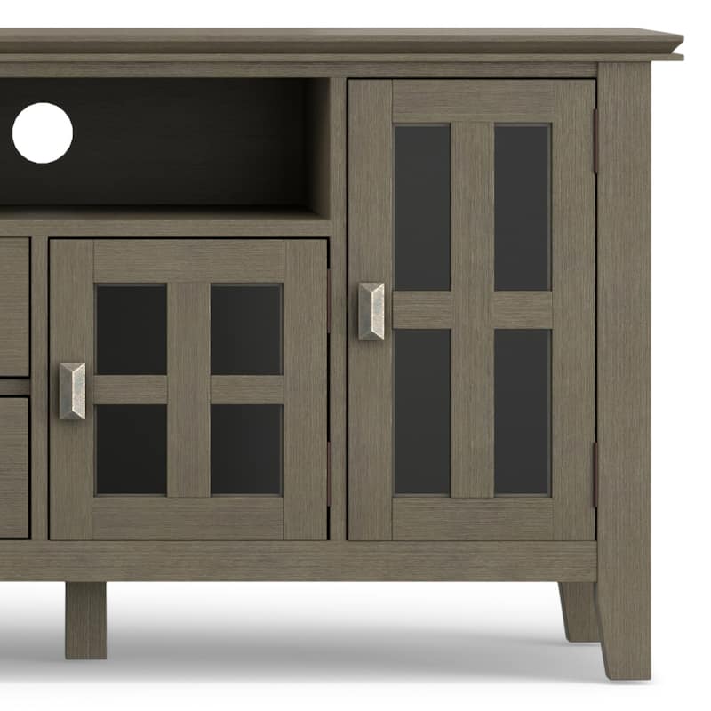 WYNDENHALL Stratford SOLID WOOD 72" Wide TV Media Stand For TVs up to 80"