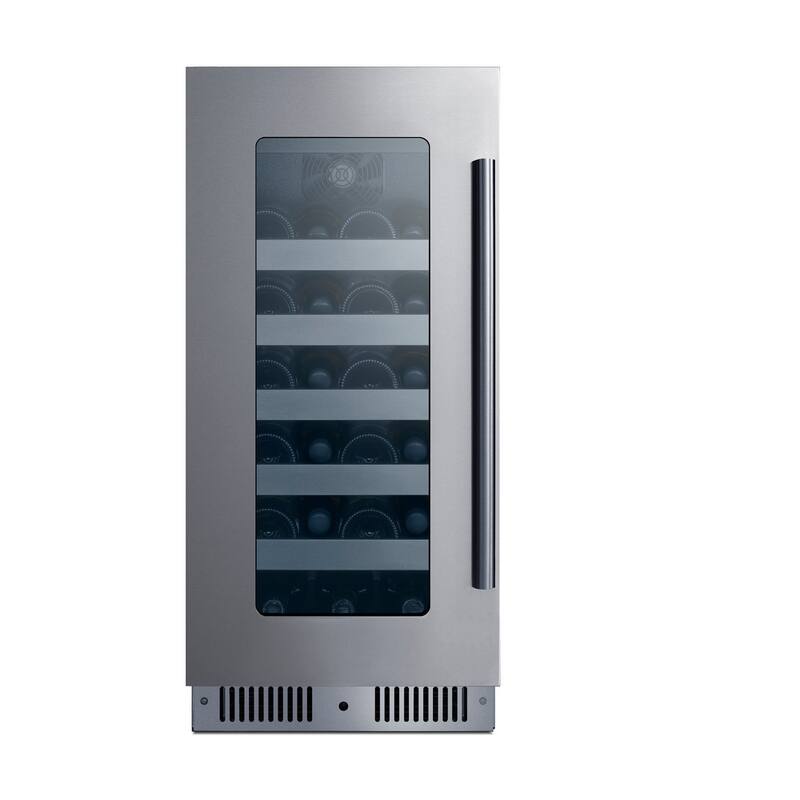 Summit CL155WC1LHD 15" Wide 20 Bottle Capacity Left Hinge Built-In