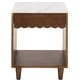 preview thumbnail 6 of 12, SAFAVIEH Lyubov Nightstand with Drawer, Shelf & Marble Top