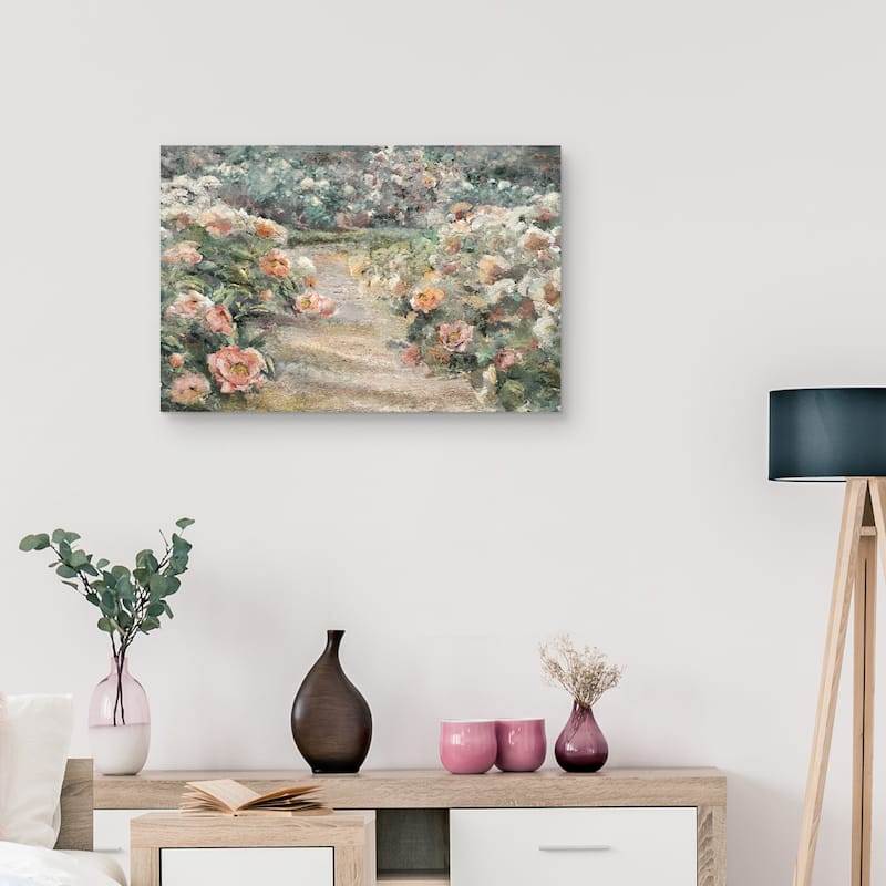 Garden Path by Studio Arts Canvas Art Print