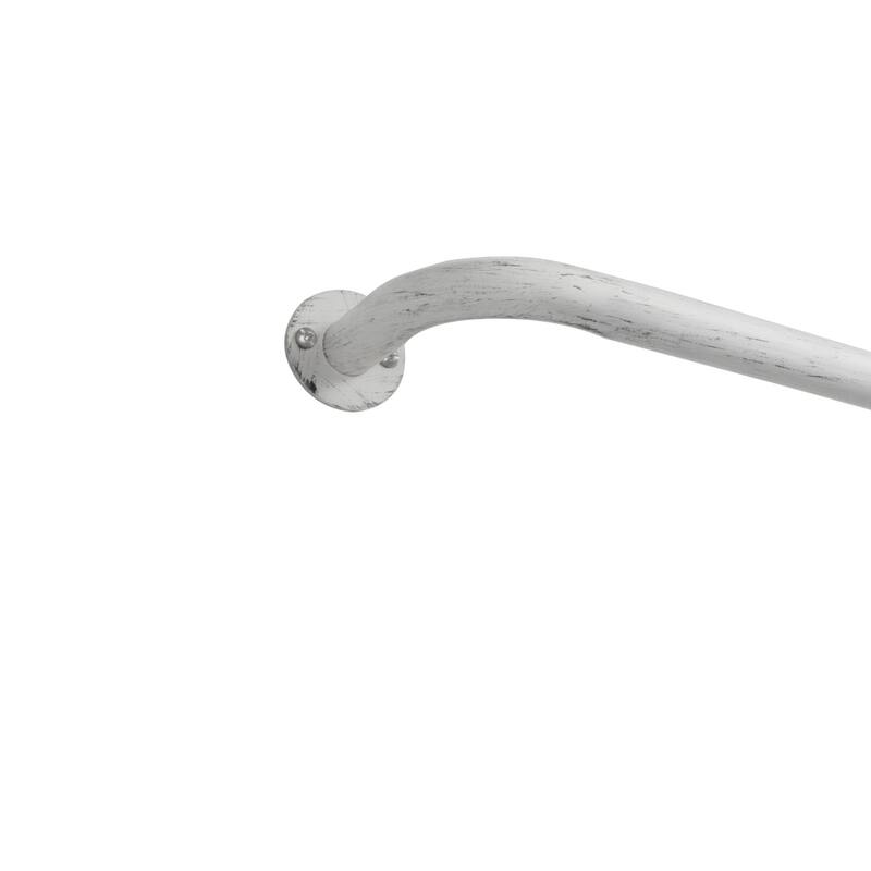 ATI Home Holden Wrap Around 1" Curtain Rod - 83-120 - Distressed White