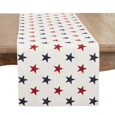 Americana Stars Table Runner - 14"x72"