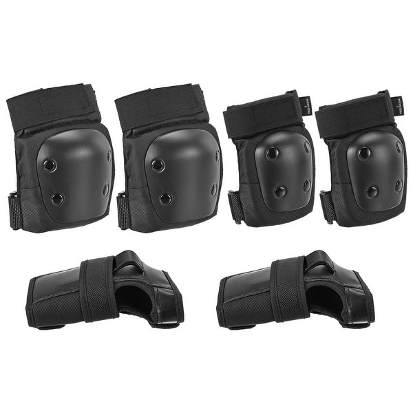 3 in 1 Knee Pads Elbow Pads Wrist Guards Set for Skateboarding, S Size