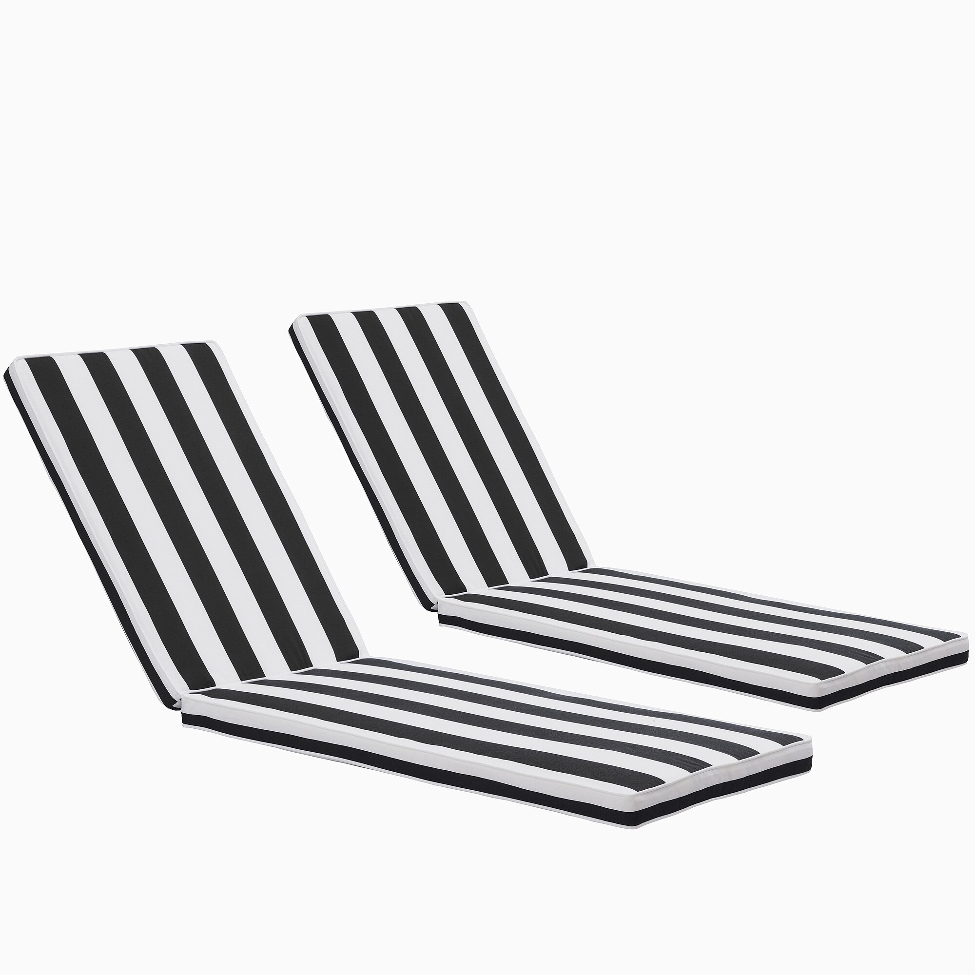 Black and white lounge sales chair cushions