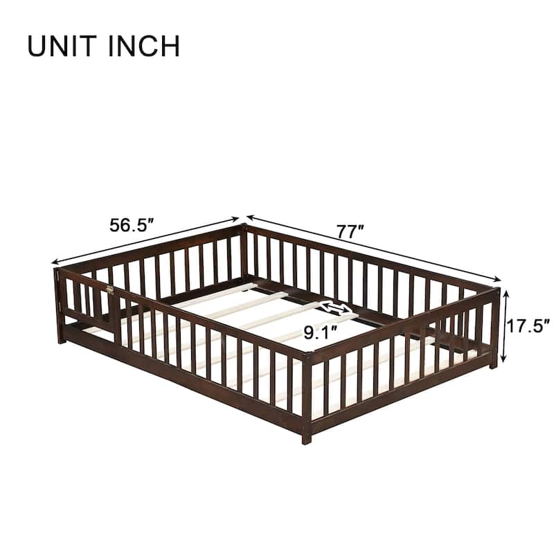 Floor Bed with Fence and Door