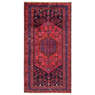 ECARPETGALLERY Hand-knotted Andelz Red Wool Rug - 3'3 x 6'4