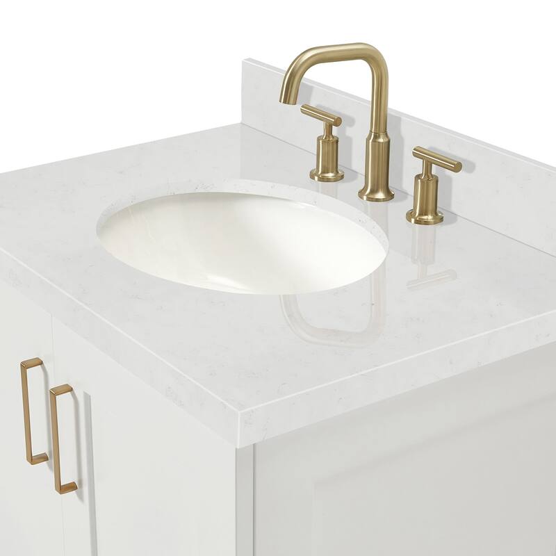 Ariel Q030SCQOVO Taylor 30" Free Standing Single Basin Vanity Set with