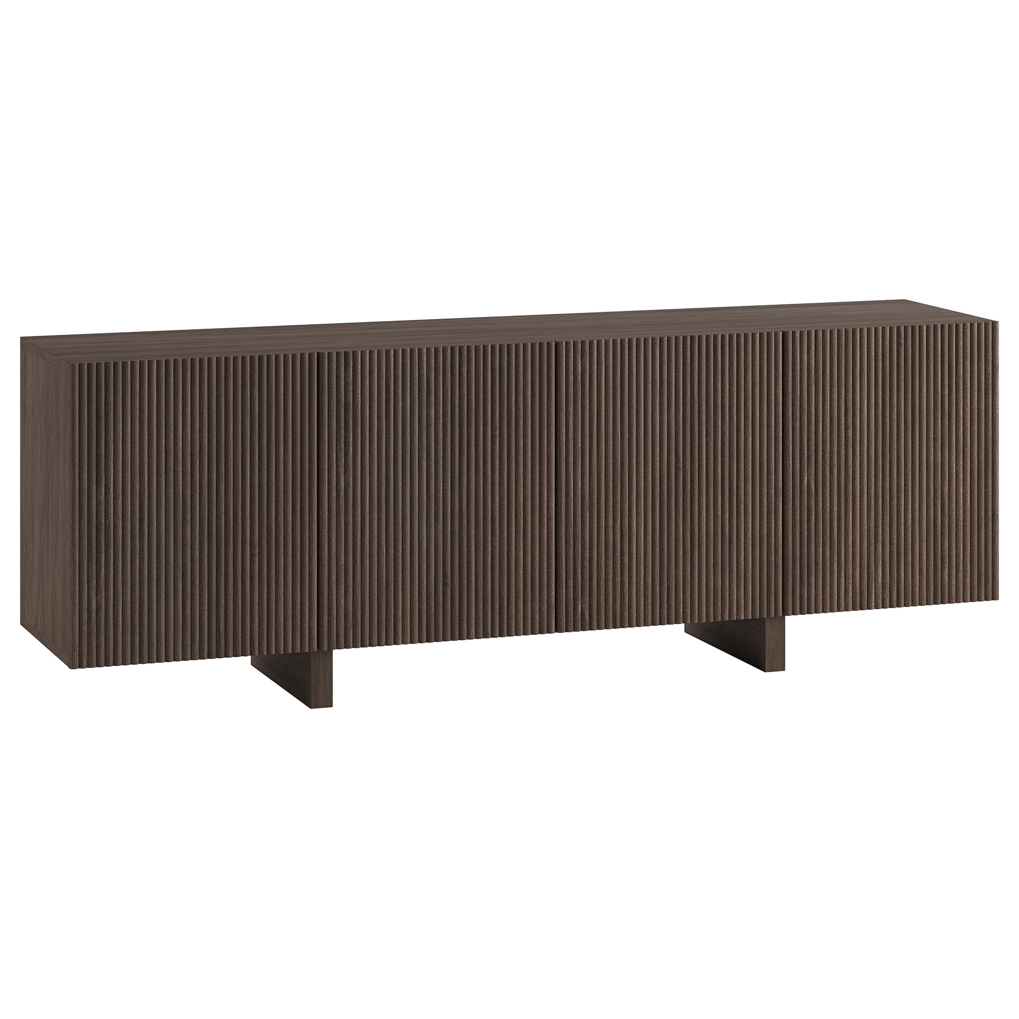 Harold Rectangular Fluted TV Stand for TV's up to 75" - 68" Wide