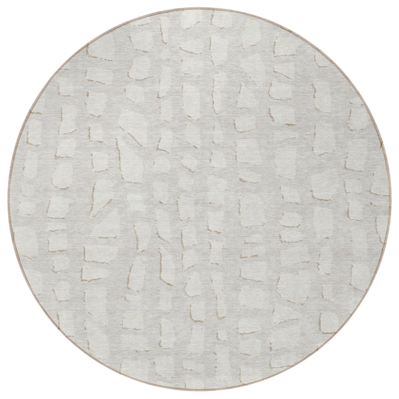 HomeRoots Abstract Transitional Rectangle Outdoor Rug
