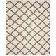 preview thumbnail 54 of 60, SAFAVIEH Dallas Shag Melahat Trellis 1.5-inch Thick Rug 8' x 10' - Ivory/Grey - Rectangle