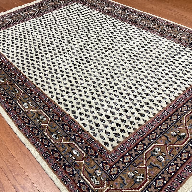 HERAT ORIENTAL Handmade Mir Wool Rug - 5'8 x 8'1