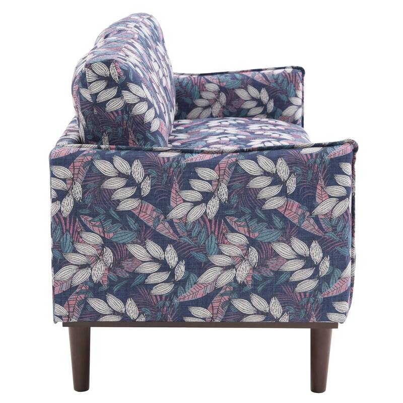 Roomfitters Modern Chenille Loveseat Sofa with Stitched Armrests, 2-Seater Couch